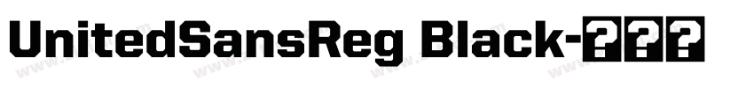 UnitedSansReg Black字体转换